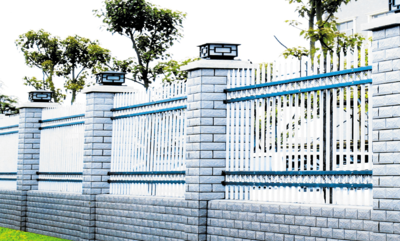 A型四橫梁雙環標準柵欄（無立柱型）